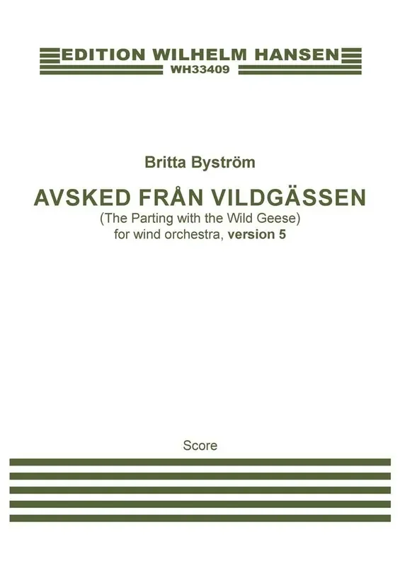 Britta Byström Avsked Från Vildgässen Version 5 Bläserensemble