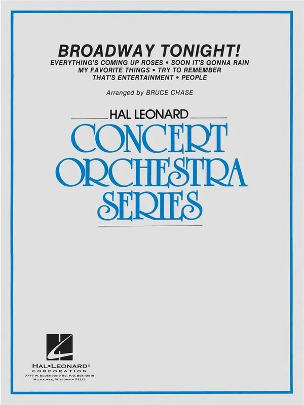 Broadway Tonight (Arr. Bruce Chase) Orchester