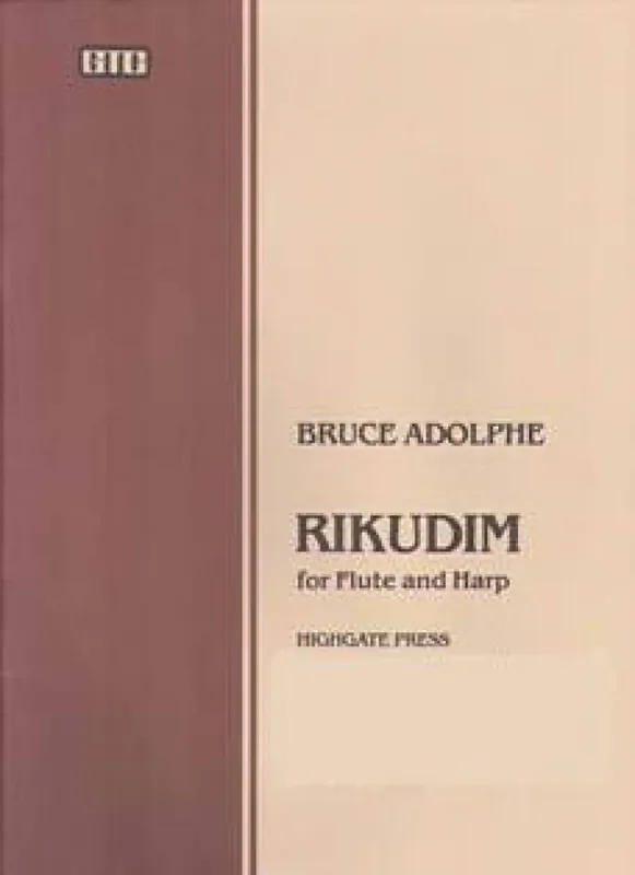 Bruce Adolphe Rikudim for Flute and Harp Gemischtes Duett