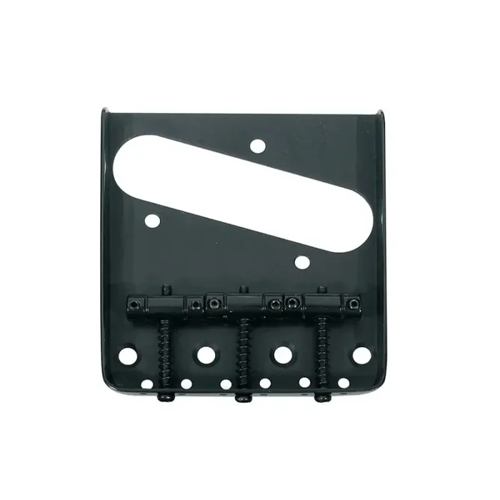 Brug-staartstuk, Tele tray style, zwart, grooved saddles