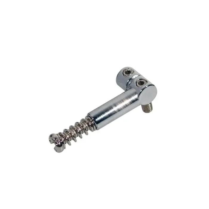 Brugzadel, metaal, chroom,Strat, p=10,8, inclusief veer en schroef, 6-pack