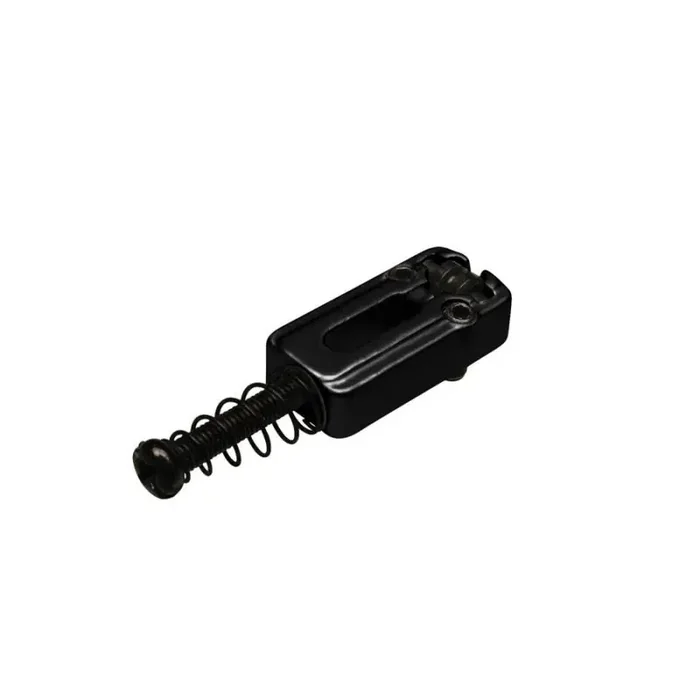 Brugzadel, metaal, zwart,Strat roller, p=10,8, inclusief veer en schroef, 6-pack