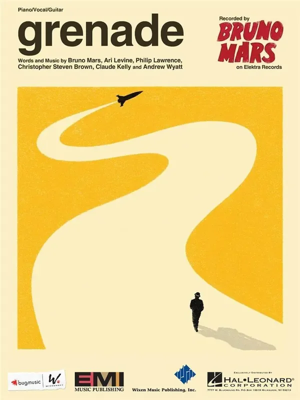 Bruno Mars Grenade Klavier, Gesang, Gitarre (Songbooks)