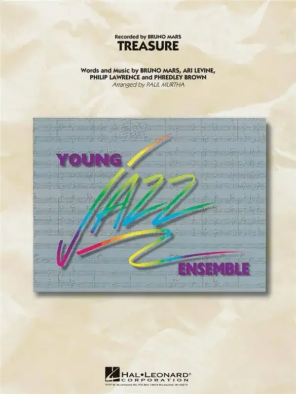 Bruno Mars Treasure (Arr. Paul Murtha) Jazz Ensemble