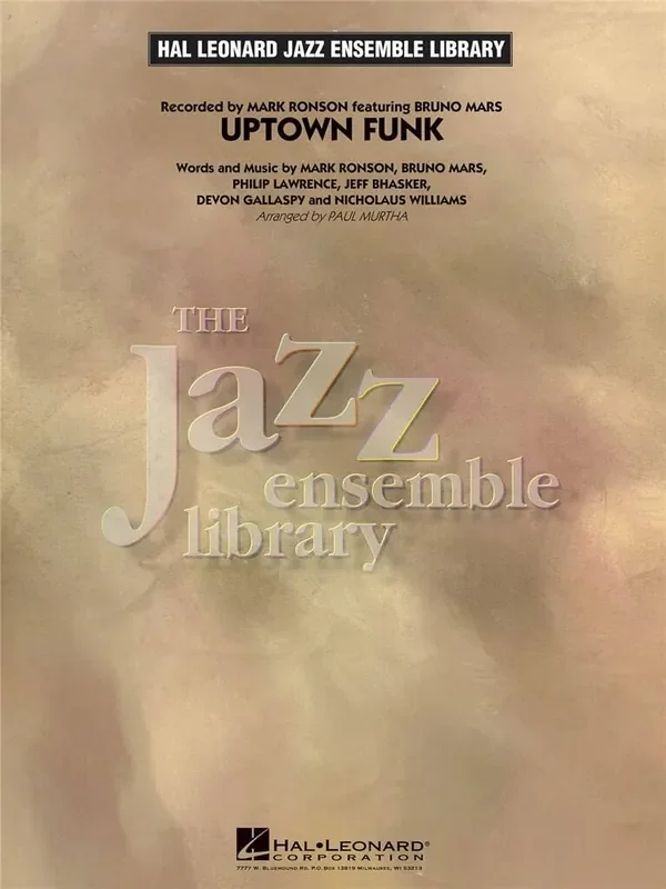 Bruno Mars Uptown Funk! (Arr. Paul Murtha) Jazz Ensemble
