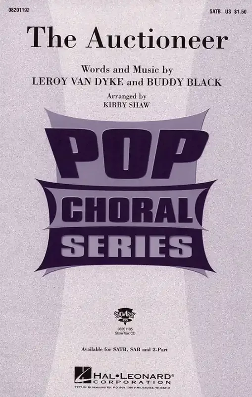 Buddy Black The Auctioneer (Arr. Kirby Shaw) Gemischter Chor mit Begleitung