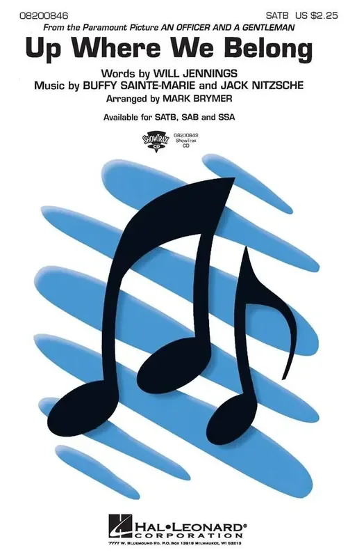 Buffy Sainte-Marie Up where we belong (Arr. Mark Brymer) Gemischter Chor mit Klavier/Orgel