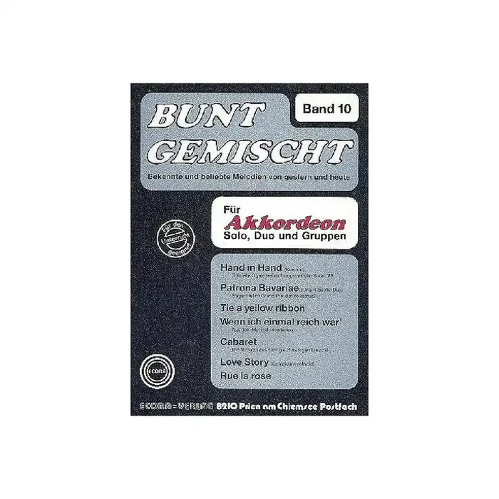 Bunt gemischt Band 10 für Akkordeon