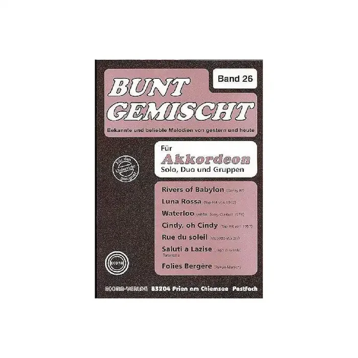 Bunt gemischt Band 26 für Akkordeon