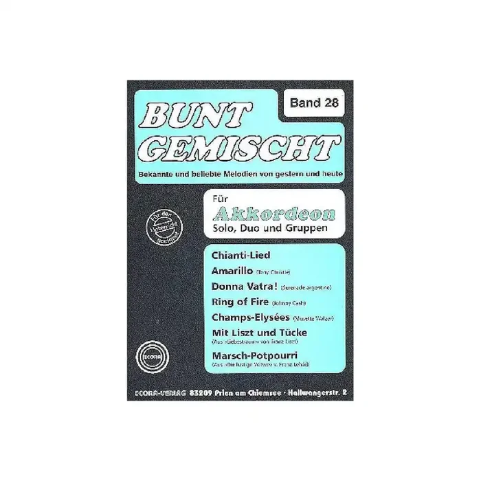 Bunt gemischt Band 28 für Akkordeon
