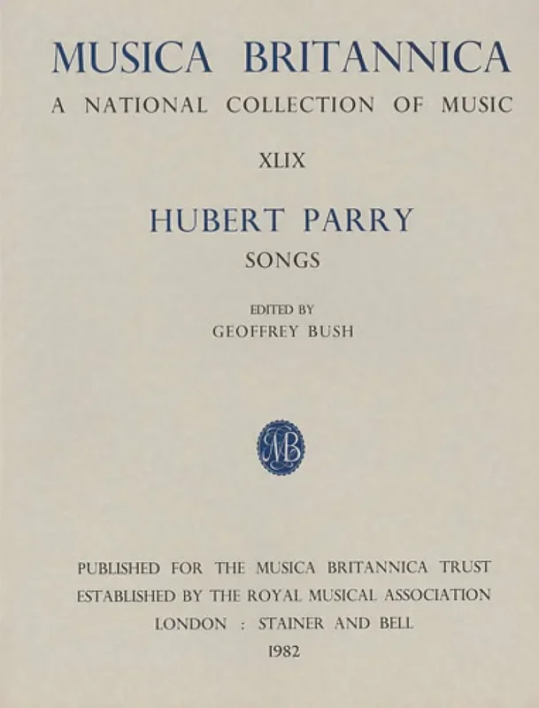 C. Hubert Parry Songs Gesang Solo