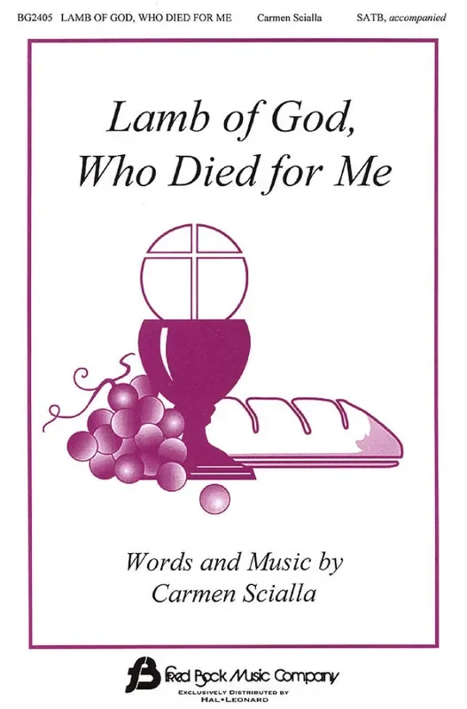 C. Scialla Lamb Of God Who Died For Me Gemischter Chor mit Begleitung