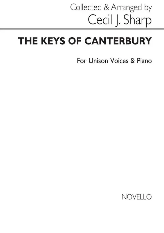 C. Sharp The Keys Of Canterbury Gesang mit Klavier
