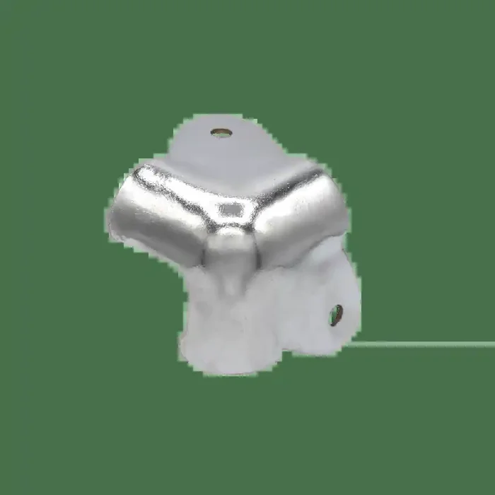 Cabinet Corner 2 leg, Nickel