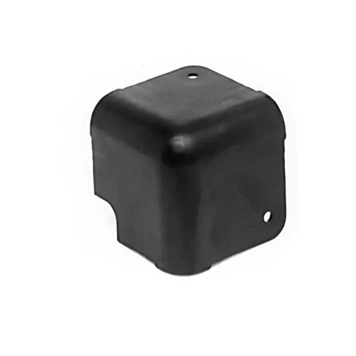 Cabinet corner metal, large, black