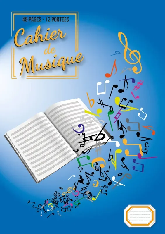 Cahier De Musique 12 Portees