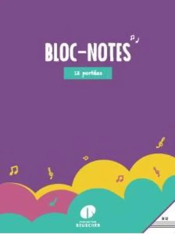Cahier de Musique Bloc 12 portées