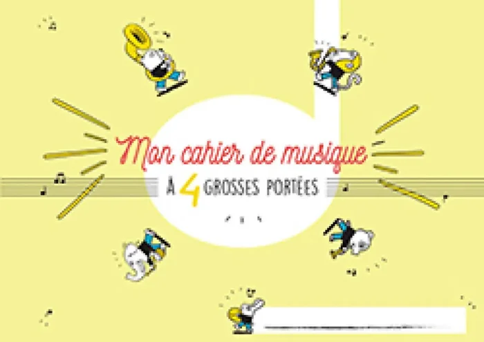 Cahier de musique pour enfant 4 – grosses portées