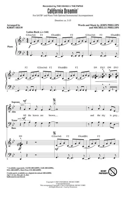 California Dreamin‘