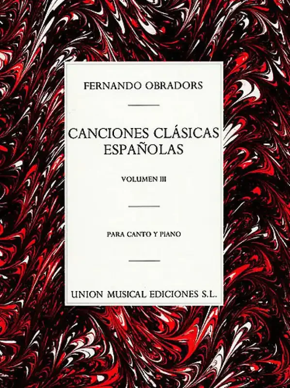 Canciones Clasicas Espanolas Volume 3 Gesang mit Klavier