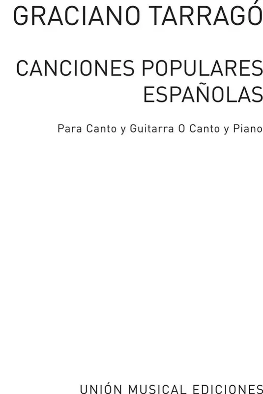 Canciones Populares Espanolas Volume 1 Gesang mit Gitarre