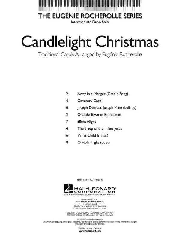 Candlelight Christmas (Book and CD) Klavier Solo