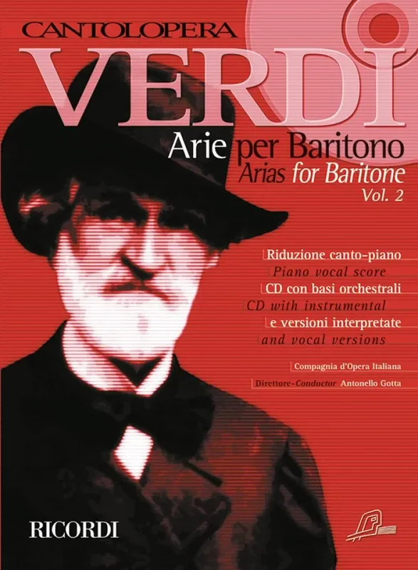 Cantolopera Verdi Arie per Baritono 2 Gesang mit Klavier