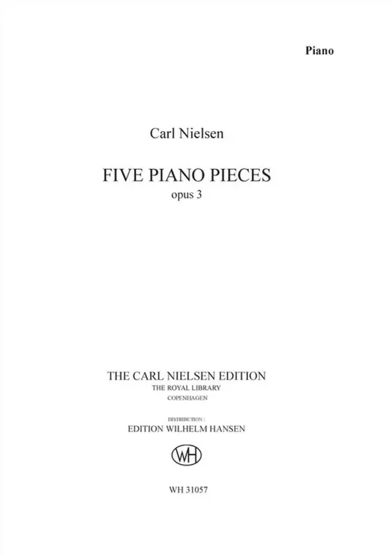 Carl Nielsen 5 Piano Pieces Op.3 Klavier Solo