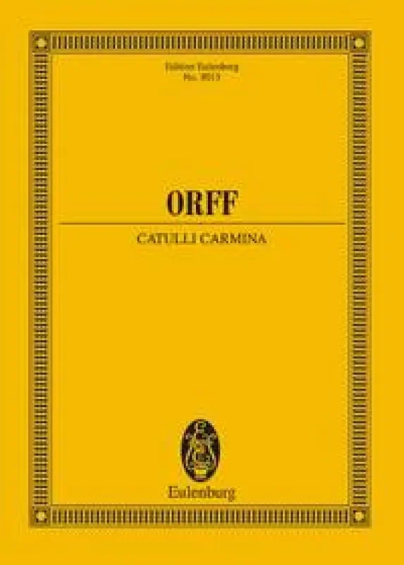 Carl Orff Catulli Carmina Orchester
