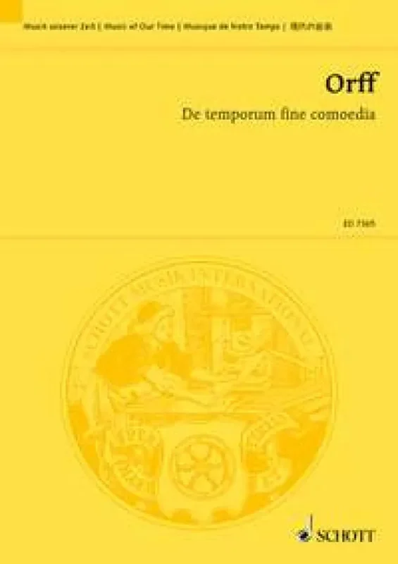 Carl Orff De temporum fine comoedia Gemischter Chor mit Ensemble