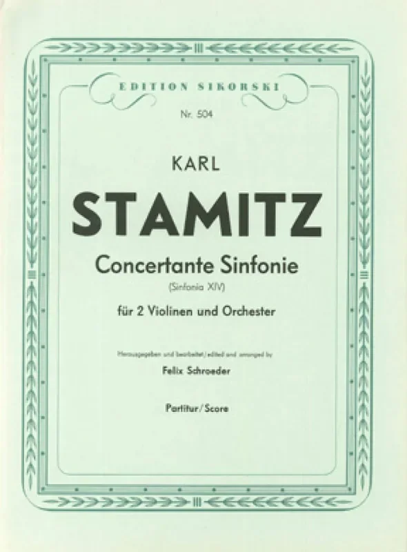 Carl Stamitz Sinfonia concertante (Sinfonia XIV) Orchester mit Solo