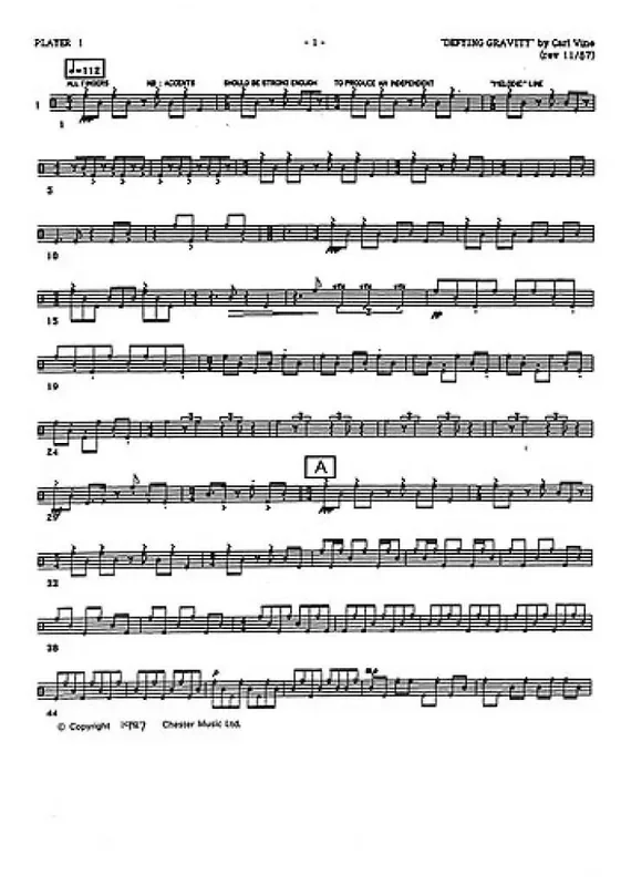 Carl Vine Defying Gravity Sonstige Percussion