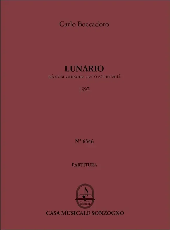 Carlo Boccadoro Lunario Kammerensemble