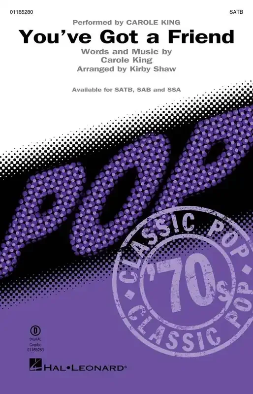 Carole King You‘ve Got a Friend (Arr. Kirby Shaw) Gemischter Chor mit Begleitung