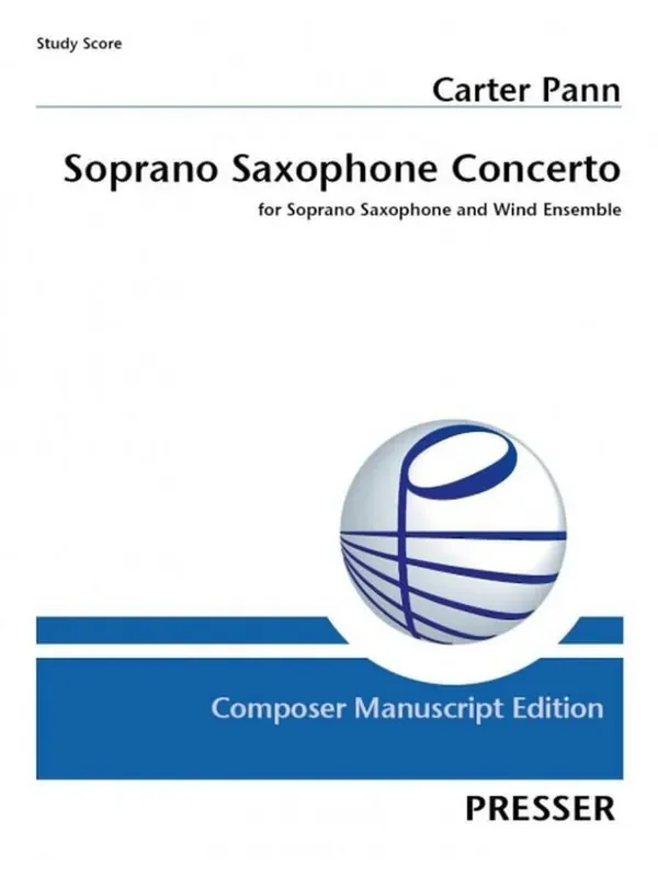 Carter Pann Soprano Saxophone Concerto Blasorchester mit Solo