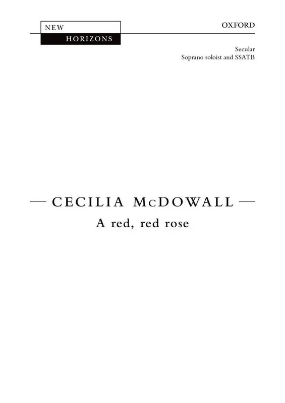 Cecilia McDowall A Red, Red Rose Gemischter Chor mit Begleitung