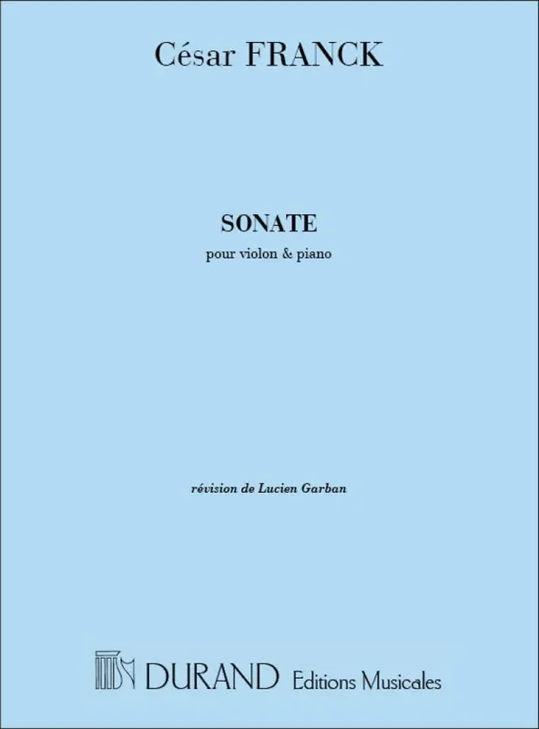 César Franck Sonate Violine mit Begleitung