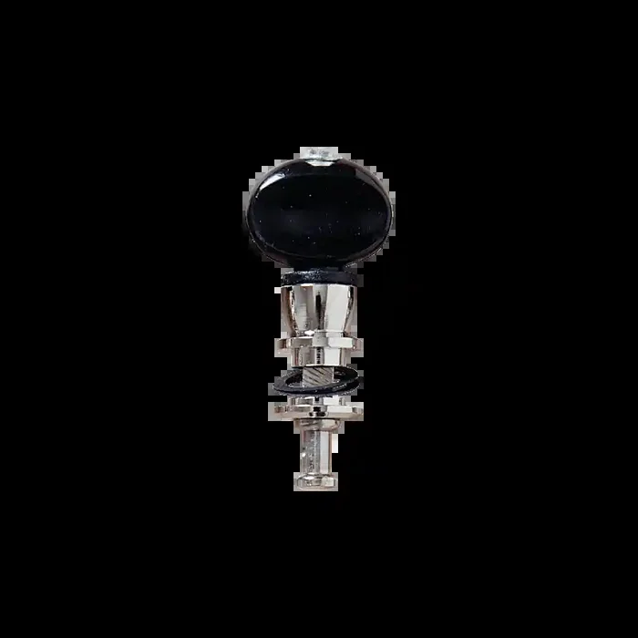 Champion Banjo Pegs, Nickel, Black Buttons / 5 Pieces