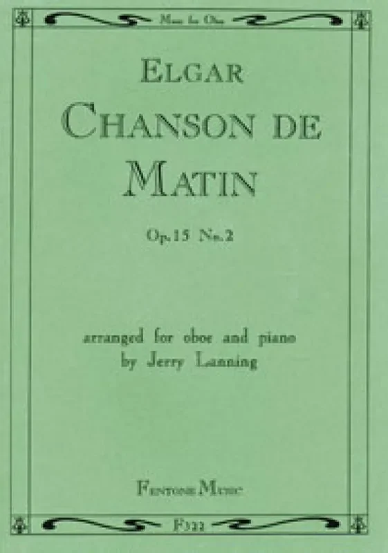 Chanson De Matin Op. 15 No. 2 – Oboe And Piano