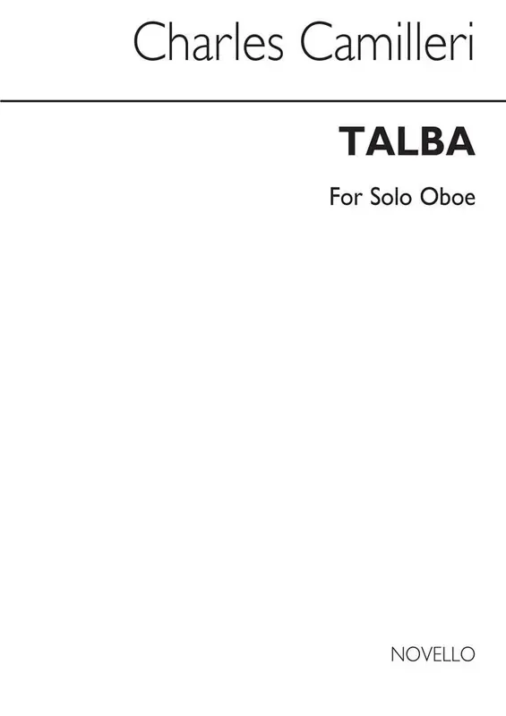 Charles Camilleri Talba For Oboe Solo Oboe Solo