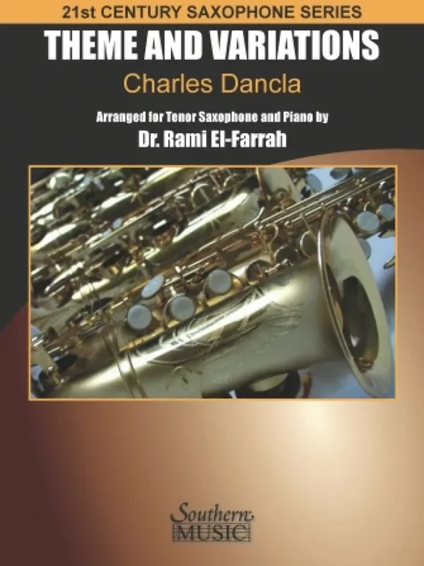 Charles Dancla Theme and Variations (Arr. Dr. Rami El-Farrah) Tenorsaxophon mit Begleitung