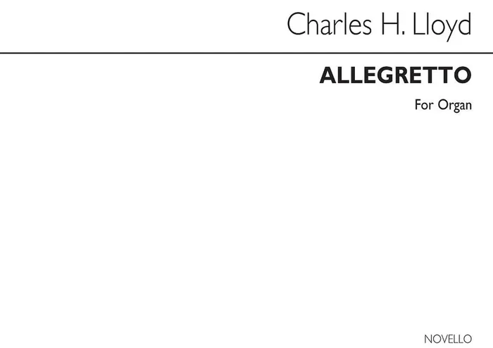 Charles Harford Lloyd Allegretto Orgel
