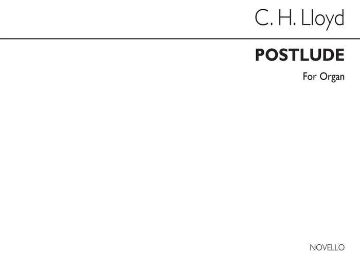 Charles Harford Lloyd Postlude In E Flat Organ Orgel