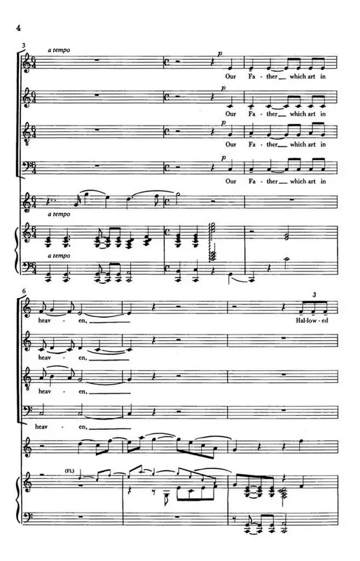 Charles J. Torian The Lord‘s Prayer Gemischter Chor mit Begleitung