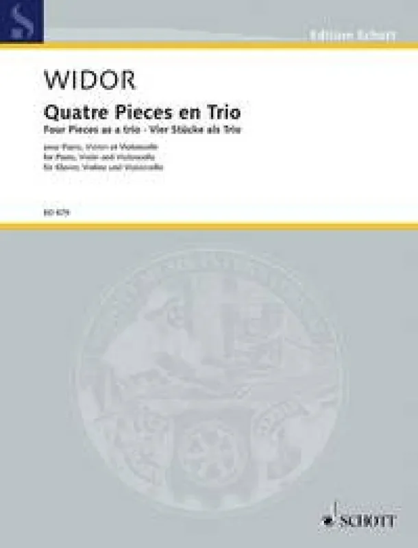 Charles-Marie Widor Four Pieces as a trio Klaviertrio