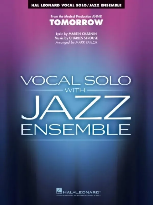 Charles Strouse Tomorrow (from Annie) (Arr. Mark Taylor) Jazz Ensemble mit Gesang