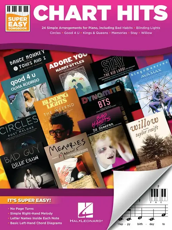 Chart Hits – Super Easy Piano Easy Piano