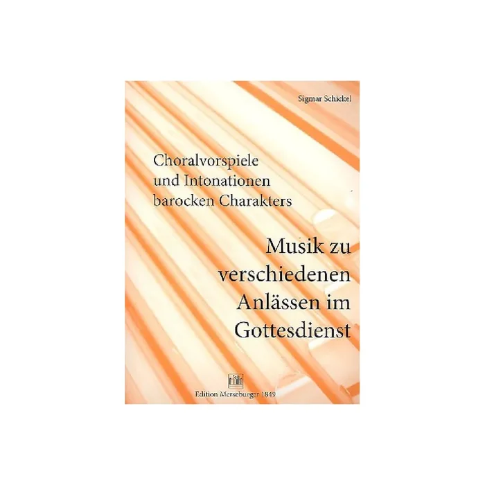 Choralvorspiele und Intonationen barocken Charakters Band 10 –