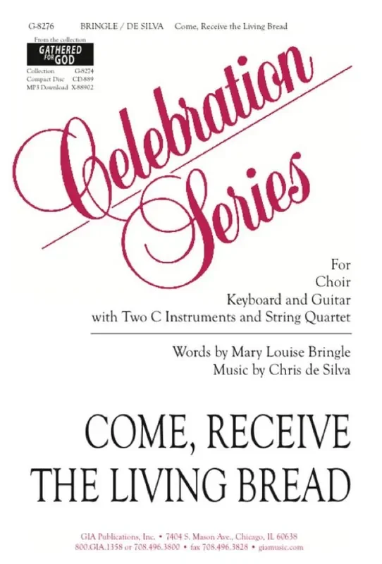 Chris de Silva Come, Receive the Living Bread – Guitar part Gemischter Chor mit Begleitung