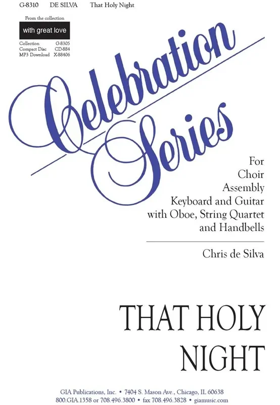 Chris de Silva That Holy Night Gemischter Chor mit Ensemble